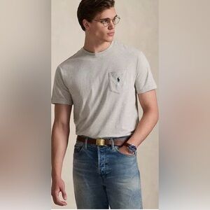 NET Men’s XXL Polo by Ralph Lauren Light Gray Short Sleeve Tee
